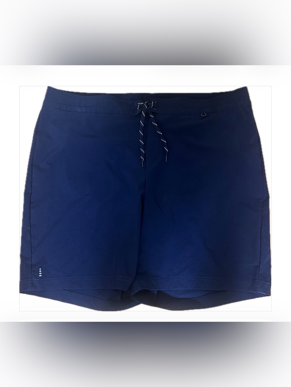 Brand New Lands End Navy Women’s Swim Board Shorts with Drawstring & inner panty